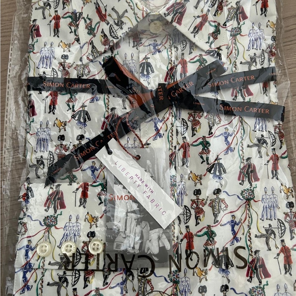 Simon Carter Multicolor Patterned Shirt